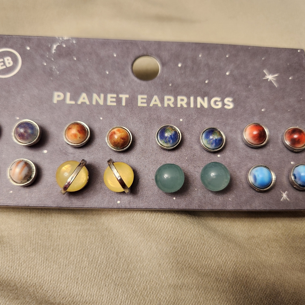 Planet Earrings Set - Multicolor